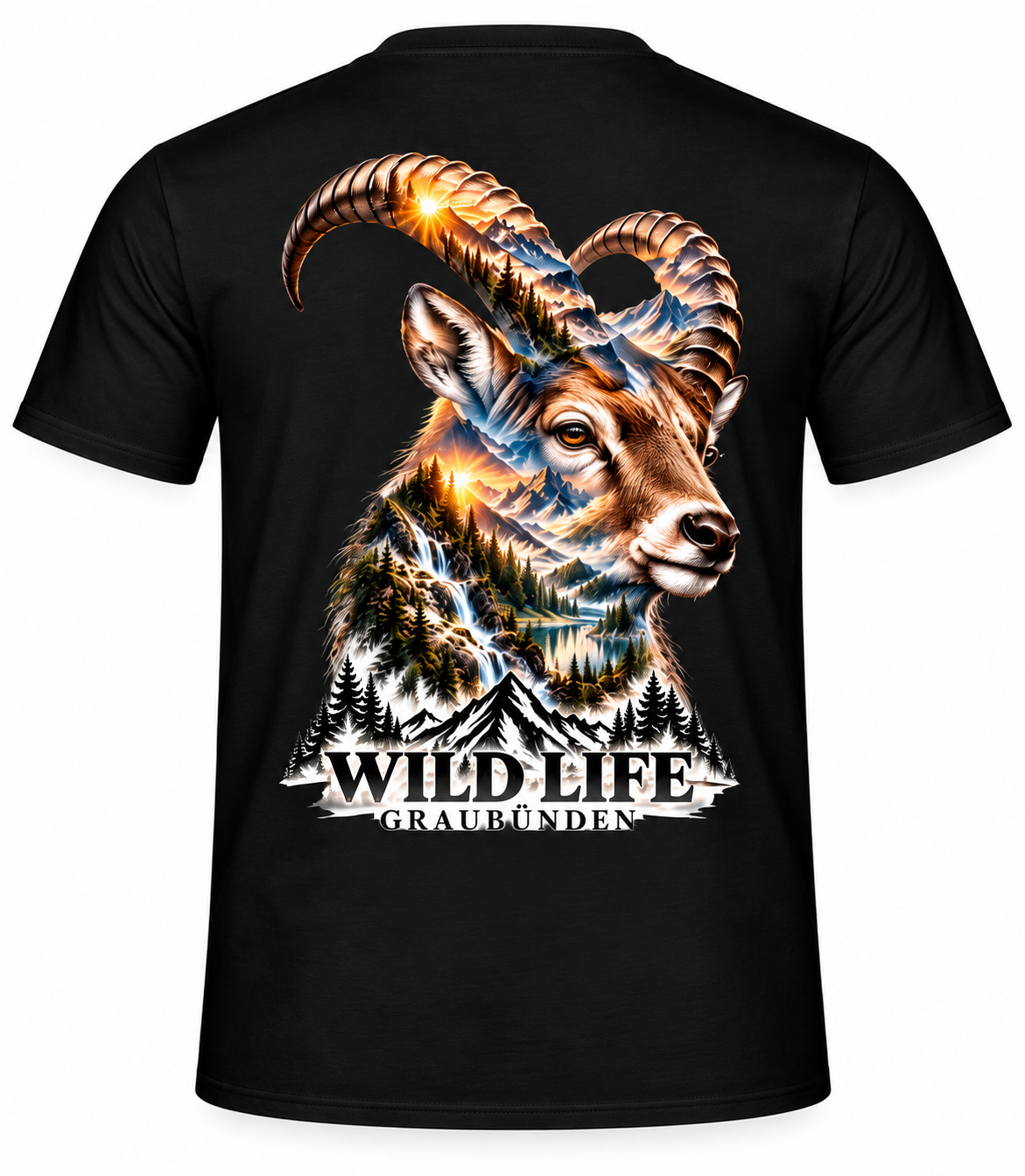 Wild Life Graubünden Steinbock T-Shirt