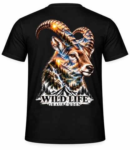 Wild Life Graubünden Steinbock T-Shirt