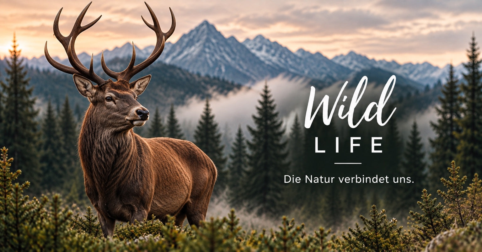 Hirsch in den Bergen